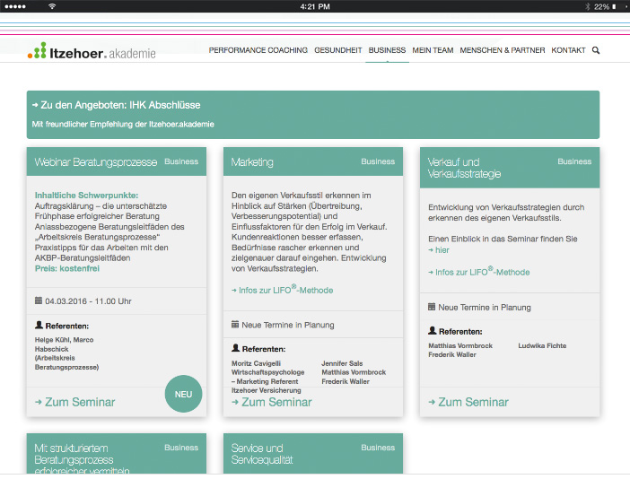 Itzehoer Versicherungen Profi MaklerHomepage für Versicherungsmakler